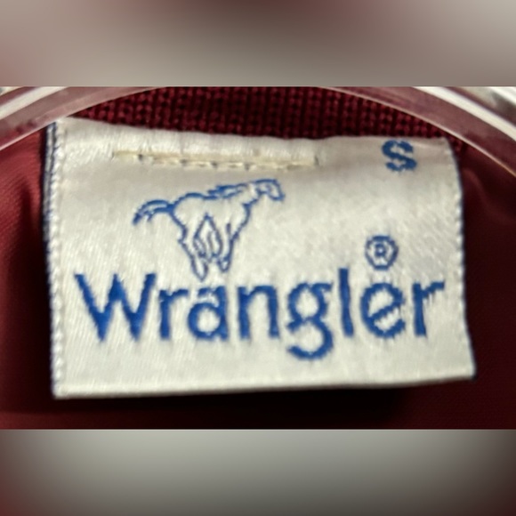 VINTAGE 1980s WRANGLER DARK RED MOTO NYLON BOMBER JACKET - Picture 3 of 8